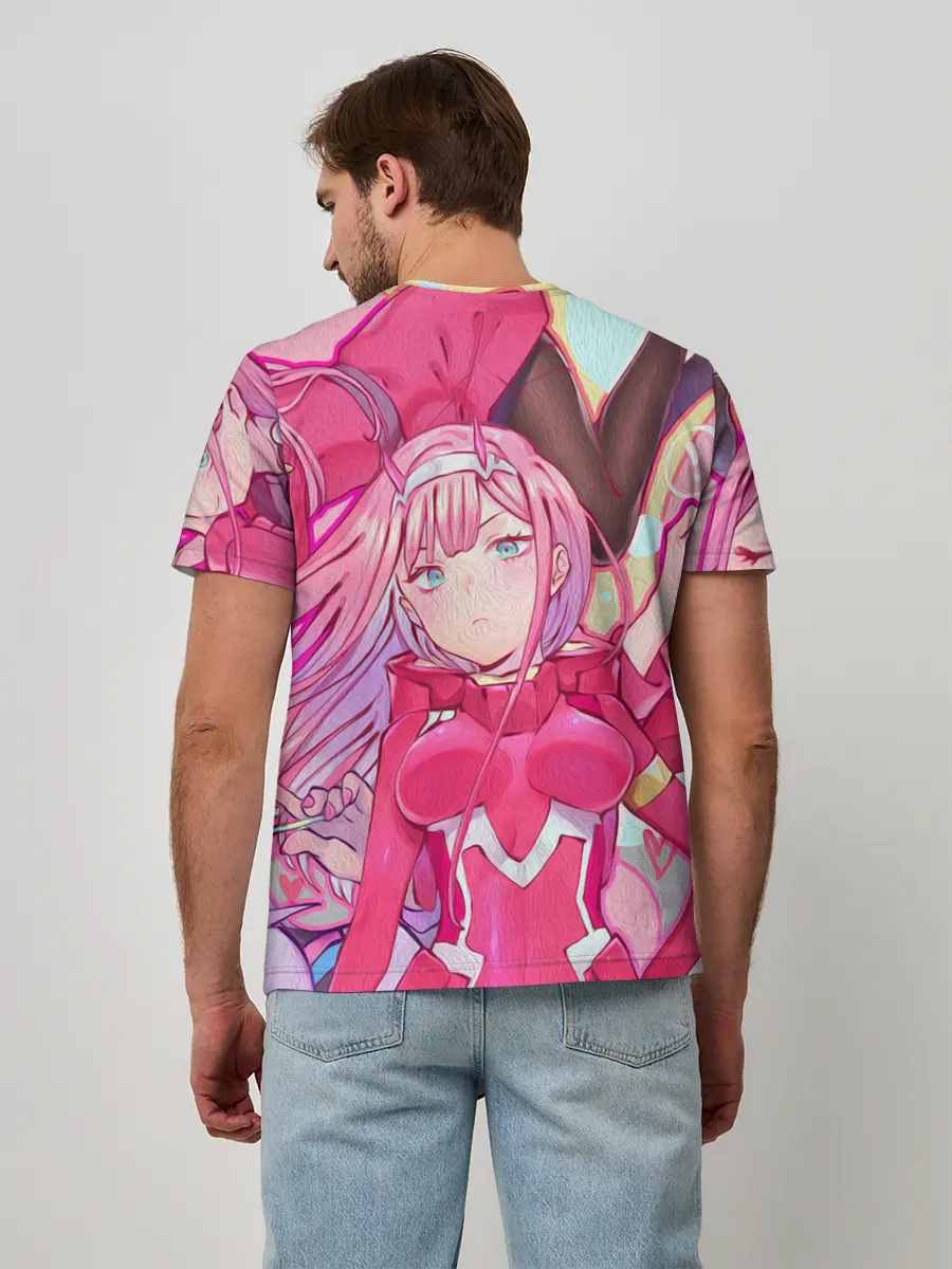 Мужская базовая футболка / ноль два разная