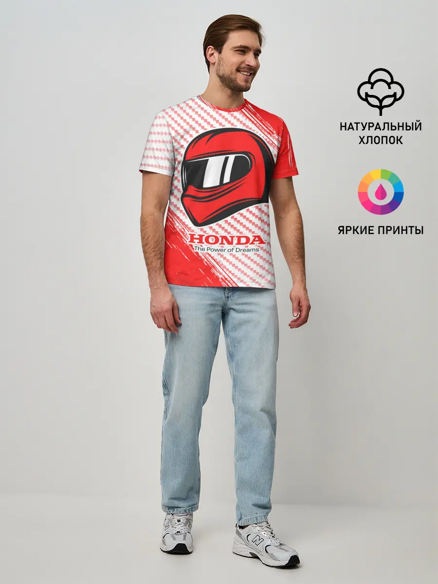 Мужская базовая футболка / Honda - Strokes