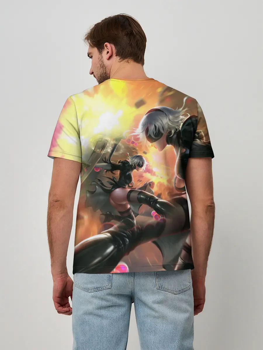 Мужская базовая футболка / 2B | Nier Automata