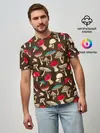 Мужская базовая футболка / Грибы