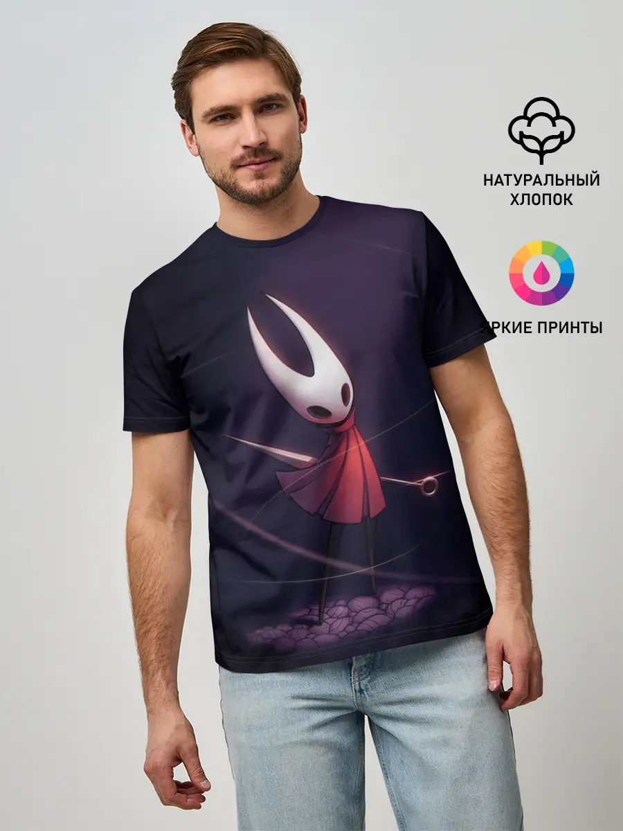 Мужская базовая футболка / Hollow Knight