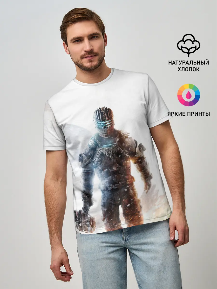 Мужская базовая футболка / Айзек Кларк Dead Space