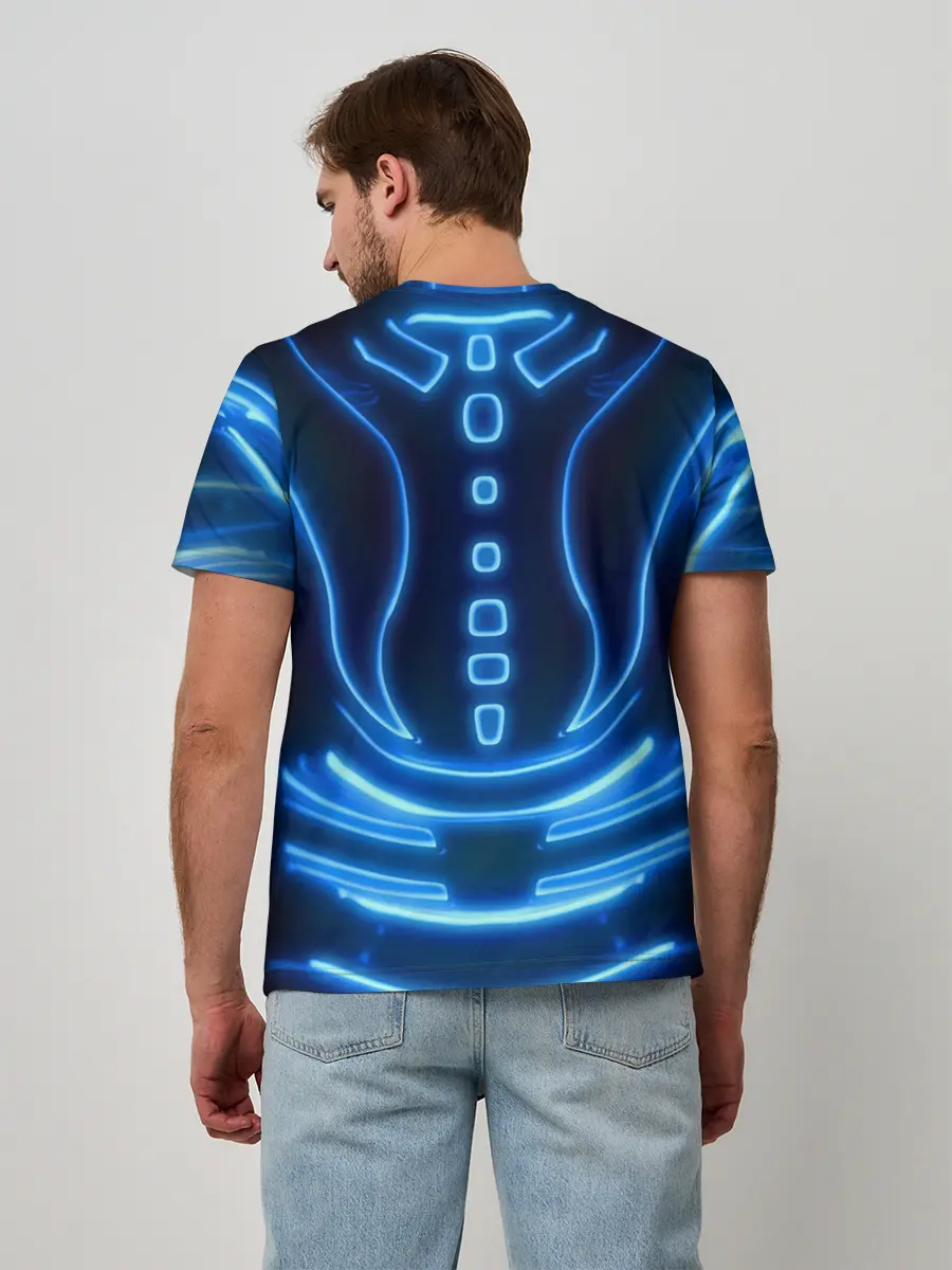 Мужская базовая футболка / Неоновая броня | Neon Armor