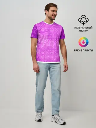 Мужская базовая футболка / FORTNITE PINK | ФОРТНАЙТ
