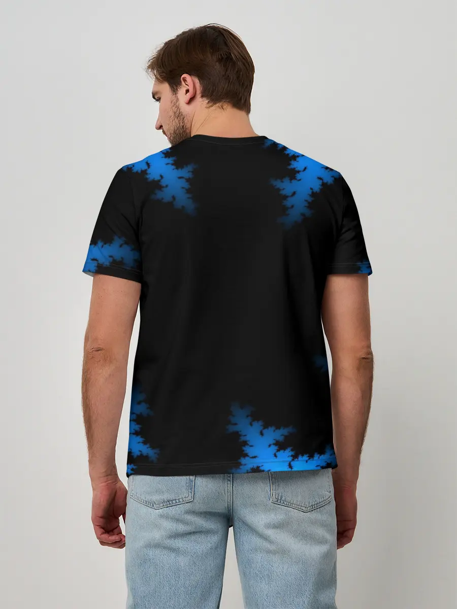 Мужская базовая футболка / Морозный узор