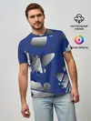 Мужская базовая футболка / градиентные бабочки
