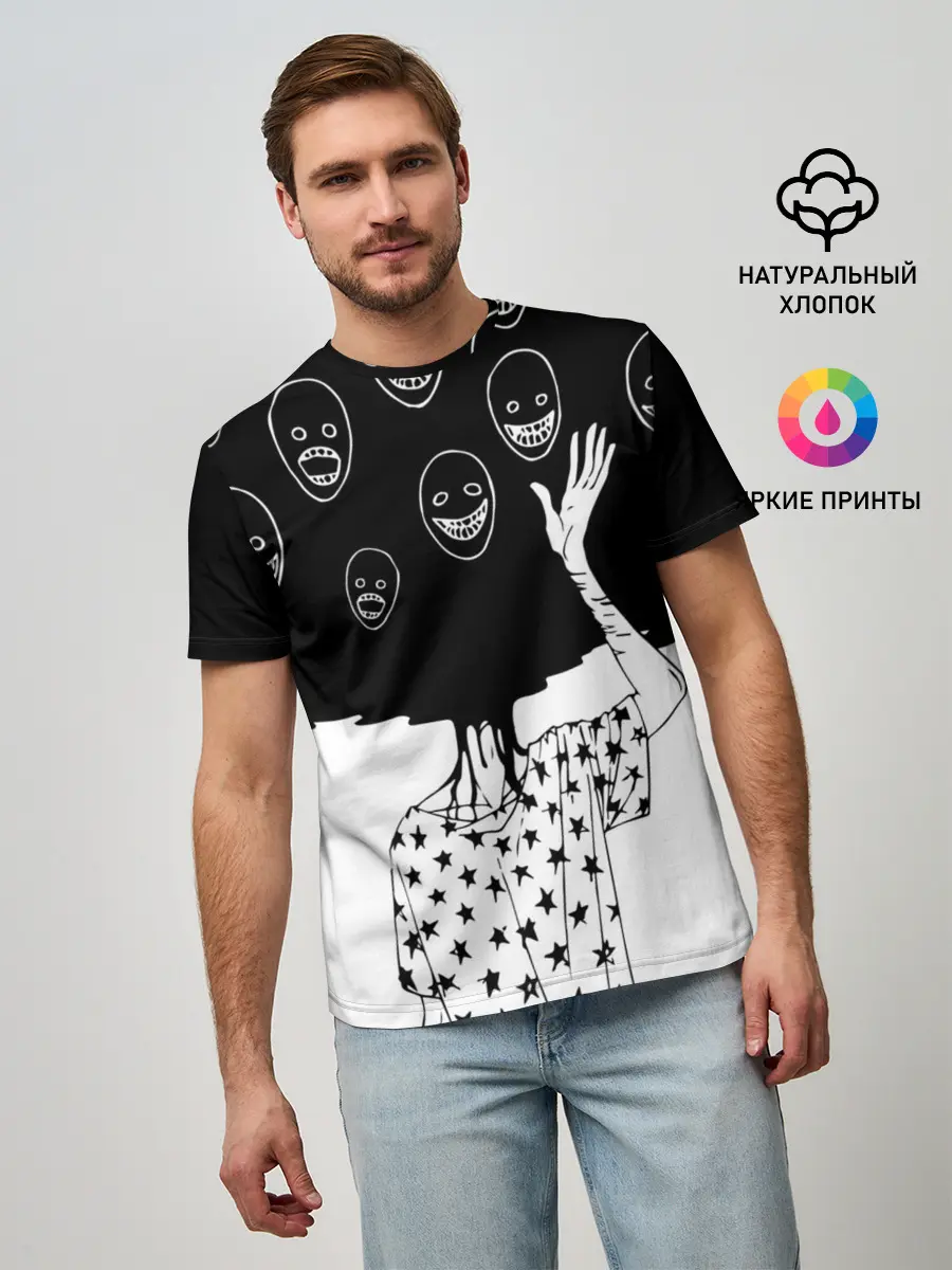 Мужская базовая футболка / Многоликий | Multi face