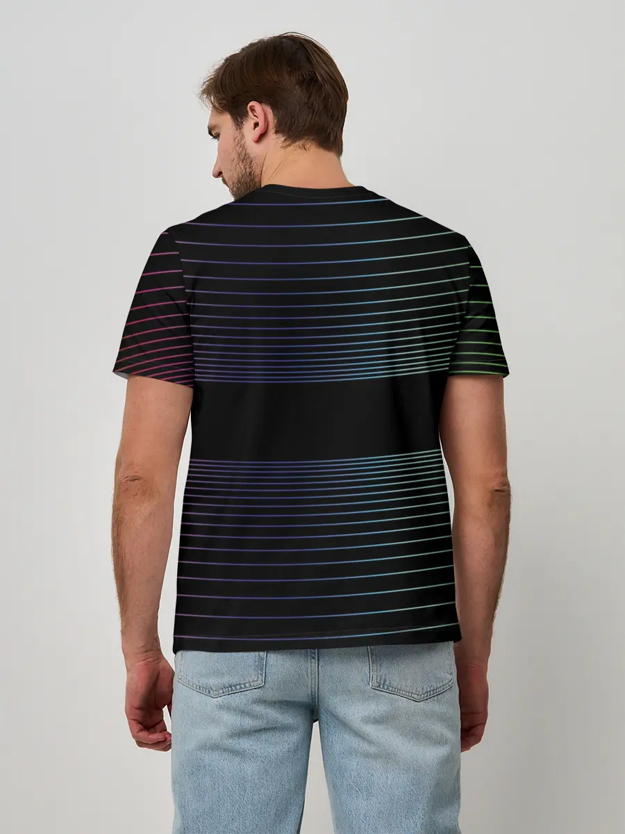 Мужская базовая футболка / Полоски
