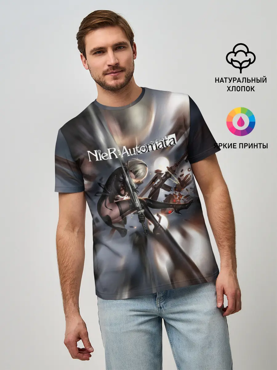 Мужская базовая футболка / YoRHa | Nier Automata