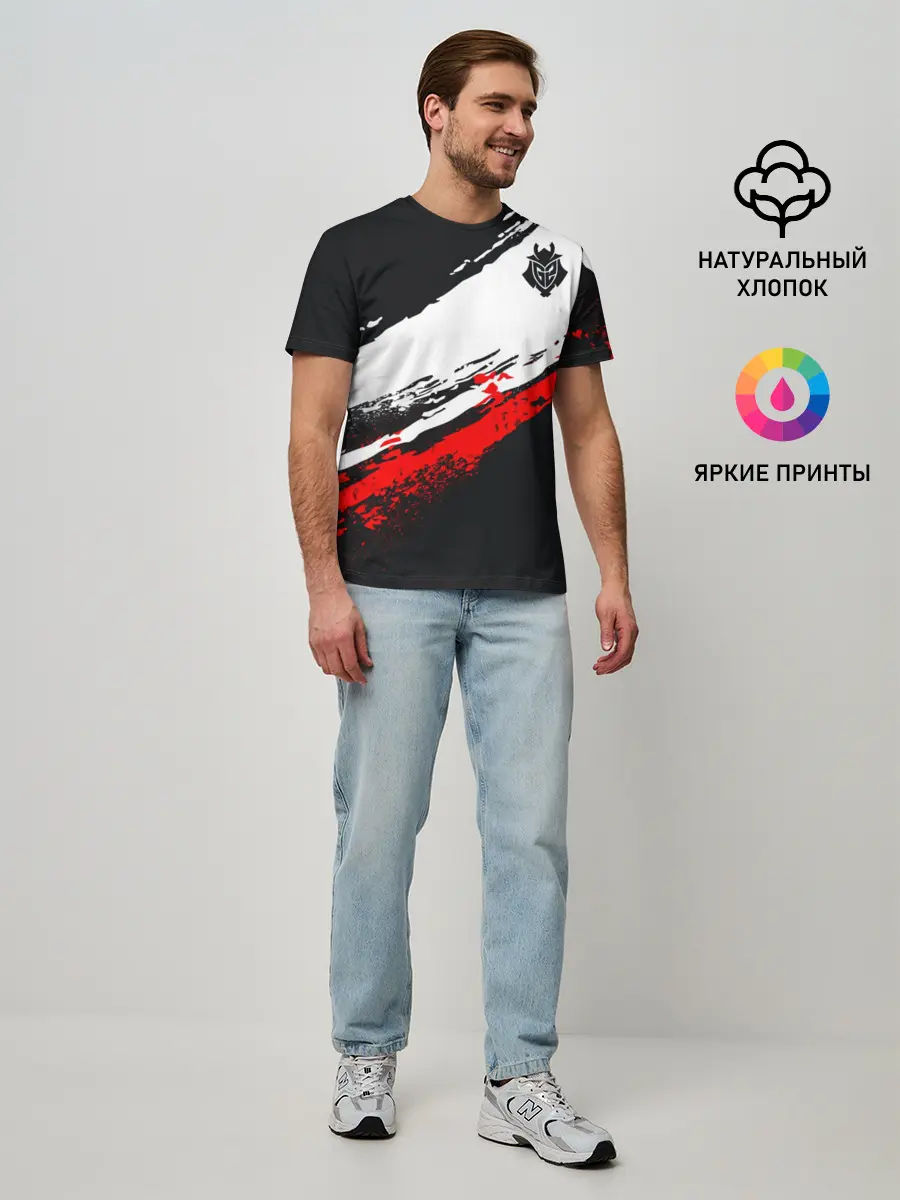 Мужская базовая футболка / cs:go - G2 eSports