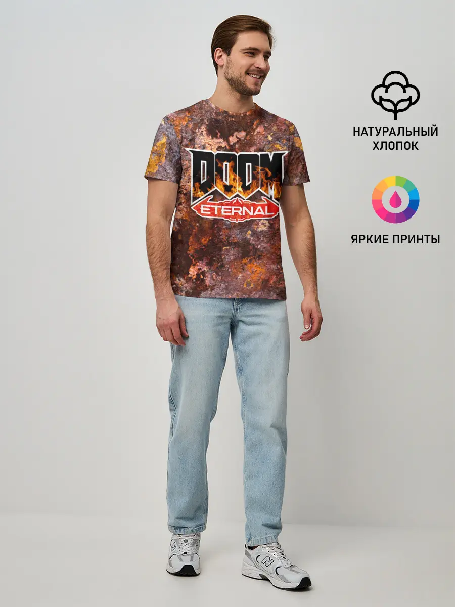 Мужская базовая футболка / DOOM Eternal