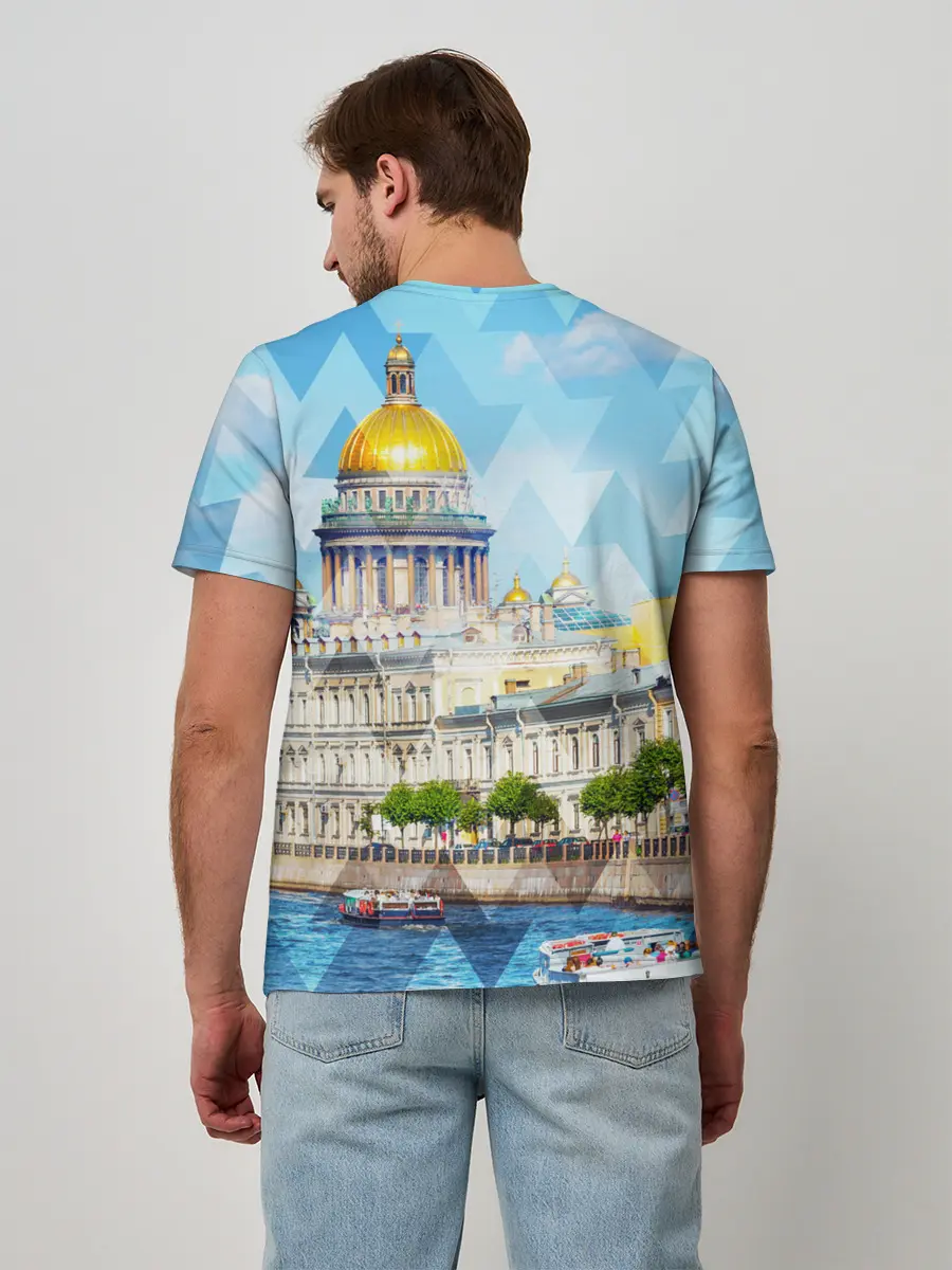 Мужская базовая футболка / Питер