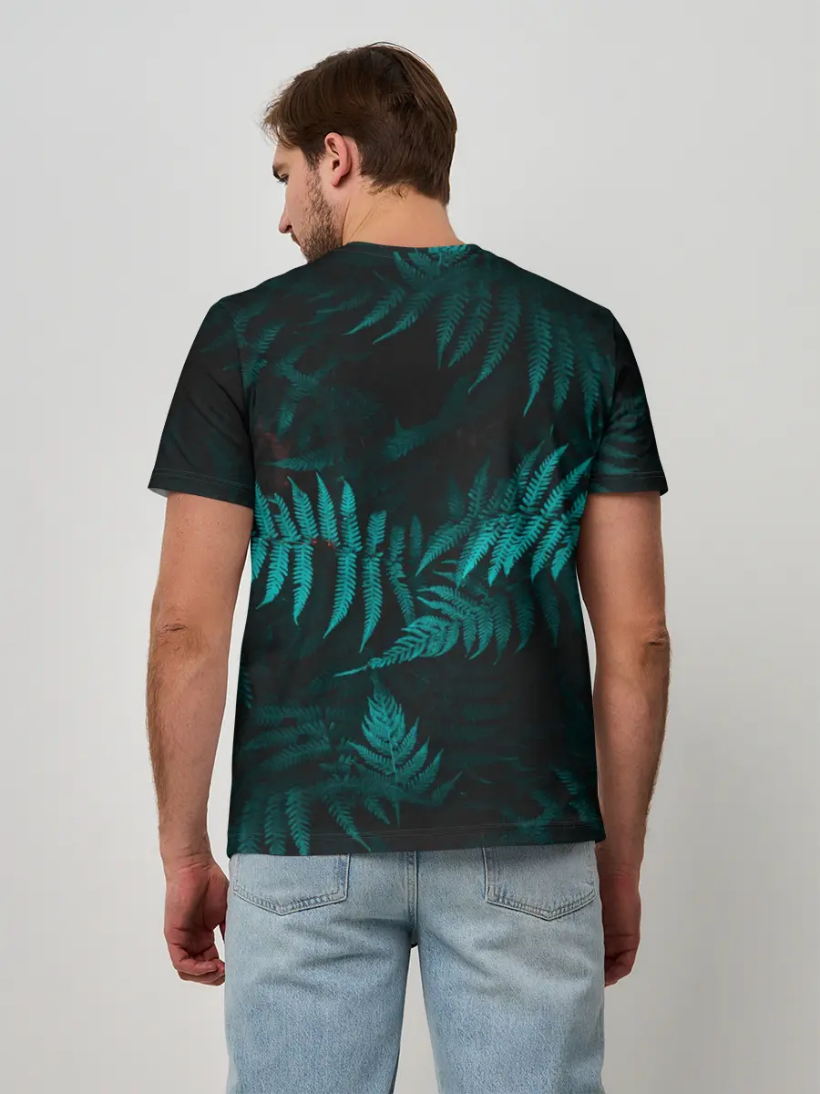 Мужская базовая футболка / Папоротник