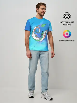 Мужская базовая футболка / Унесенные призраками Хаку