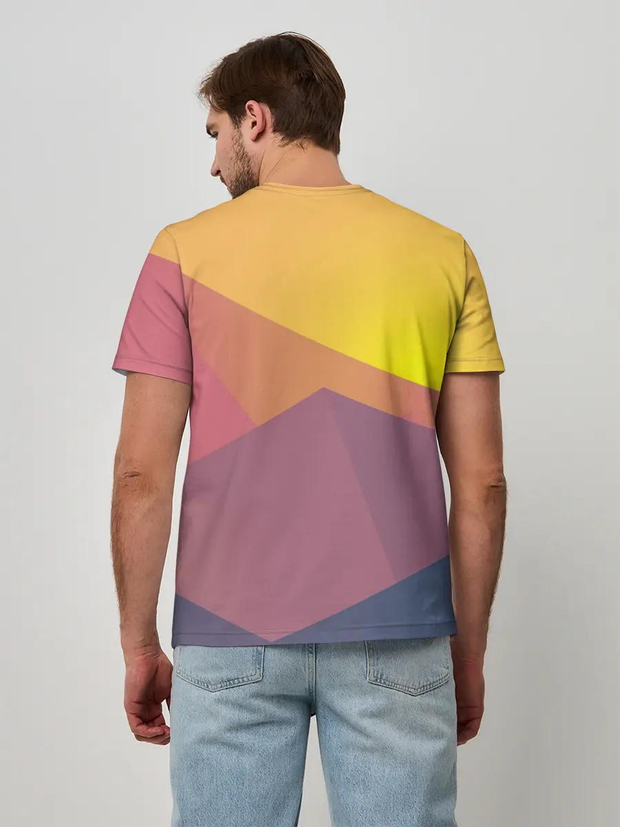 Мужская базовая футболка / Векторный Египет