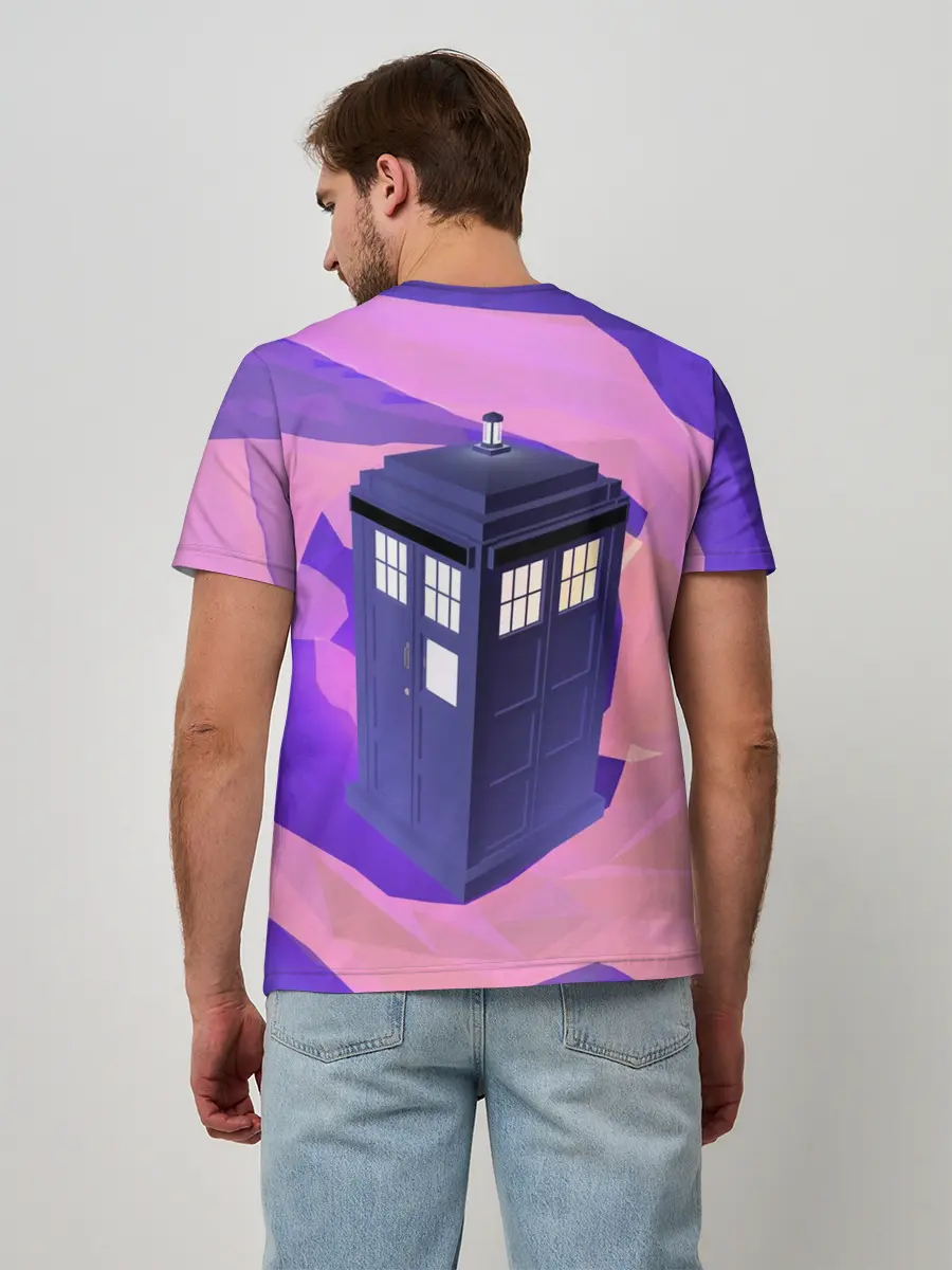 Мужская базовая футболка / CRAZY TARDIS