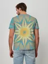 Мужская базовая футболка / Летнее солнце. Абстракция.