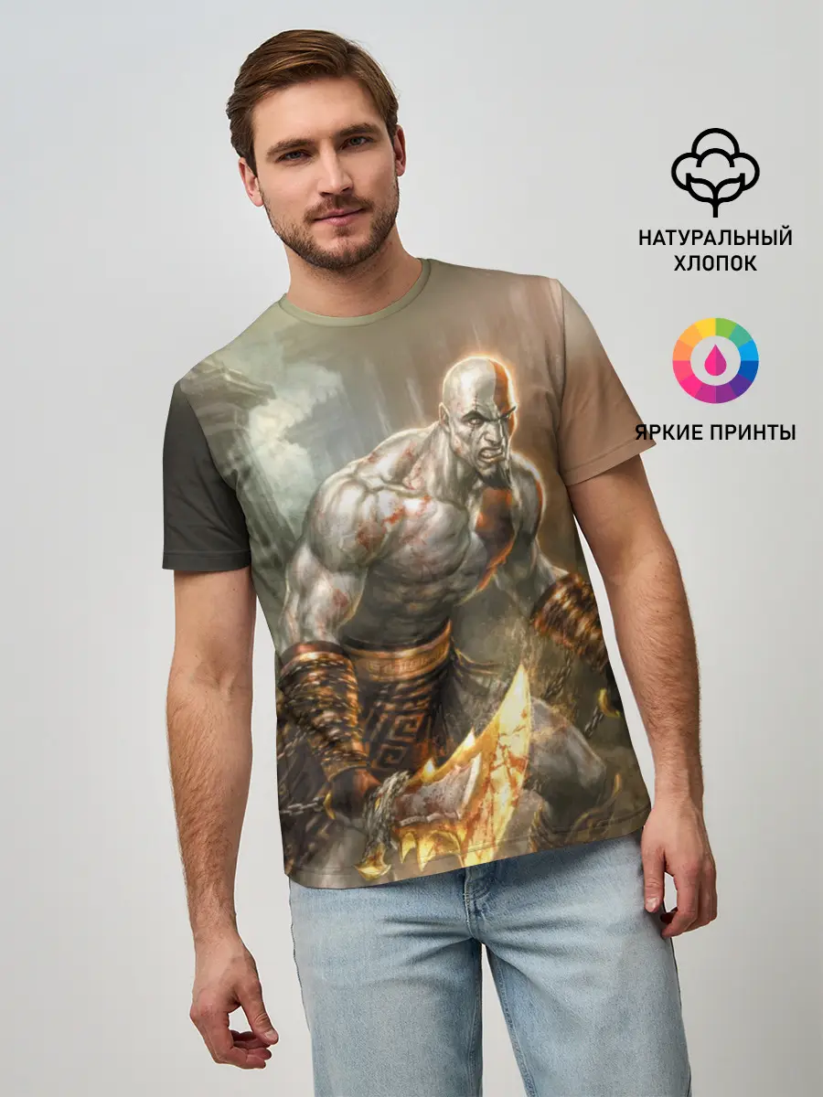 Мужская базовая футболка / God of War