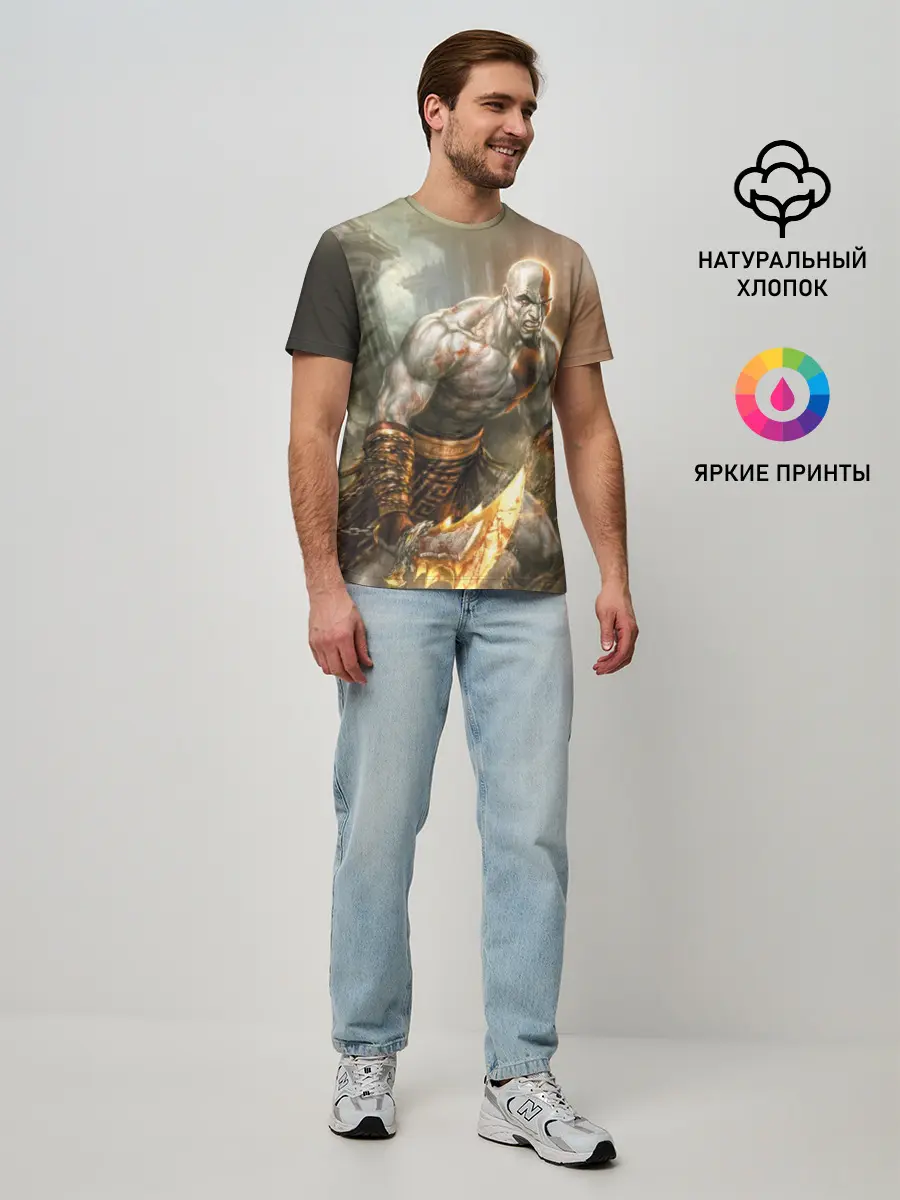 Мужская базовая футболка / God of War
