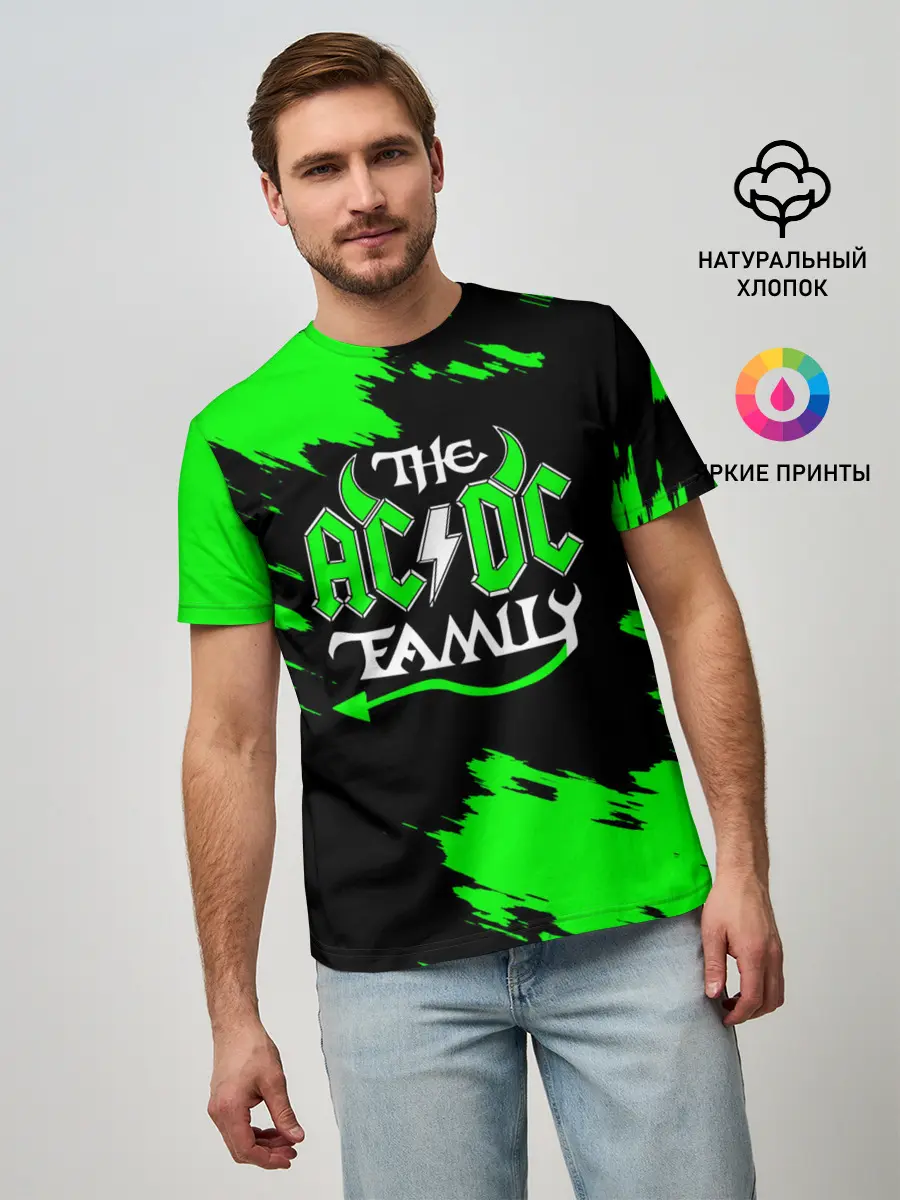 Мужская базовая футболка / The AC/DC famely
