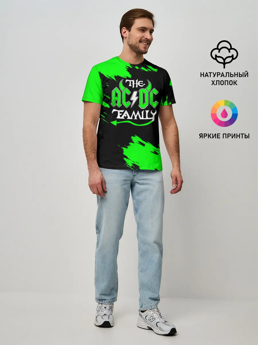 Мужская базовая футболка / The AC/DC famely