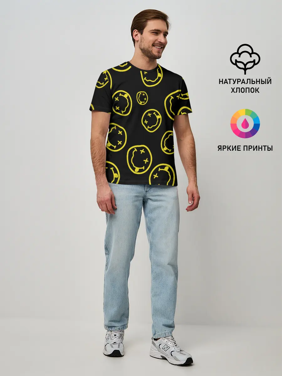 Мужская базовая футболка / Nirvana