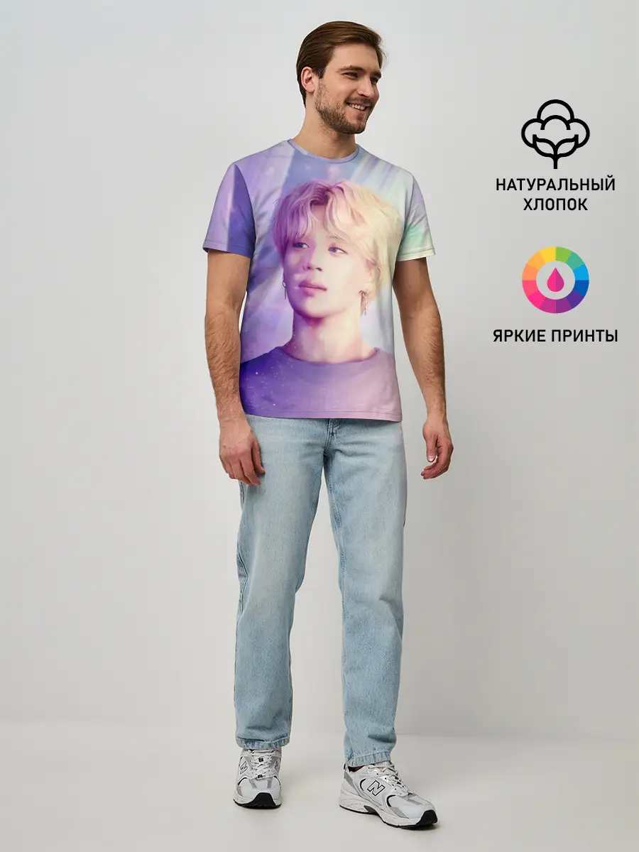 Мужская базовая футболка / Kim Seok Jin Art