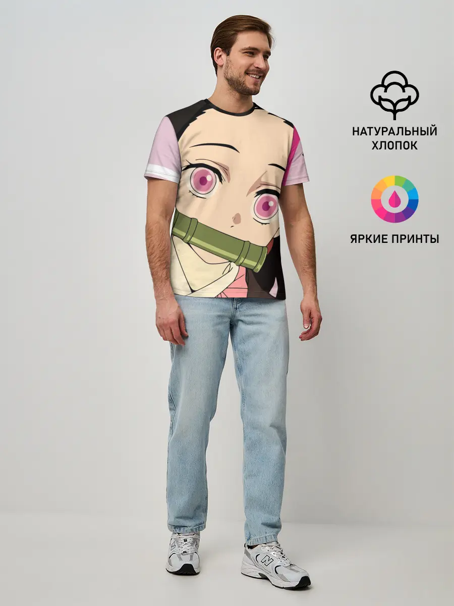 Мужская базовая футболка / Незуко, Nezuko