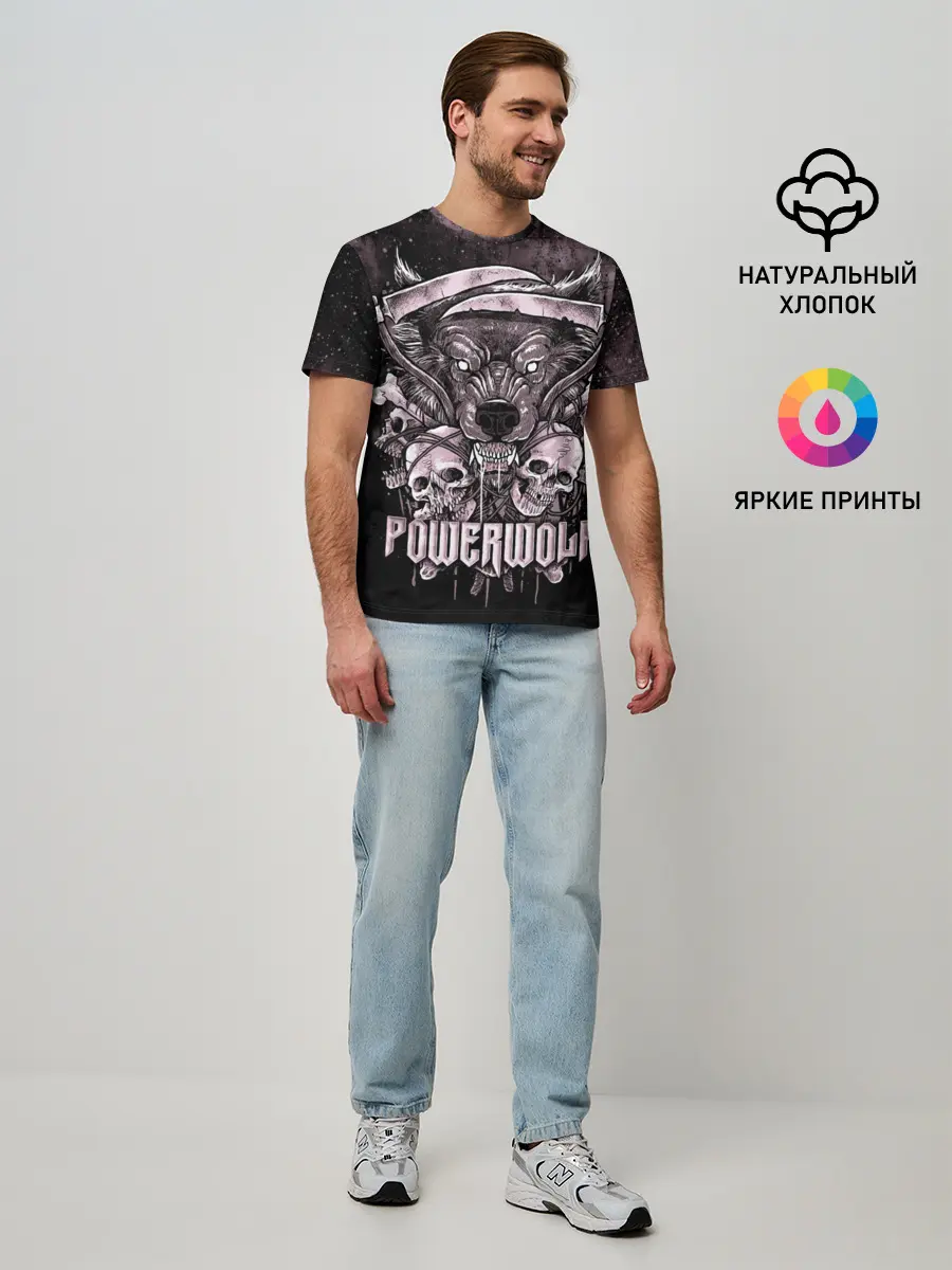 Мужская базовая футболка / Powerwolf