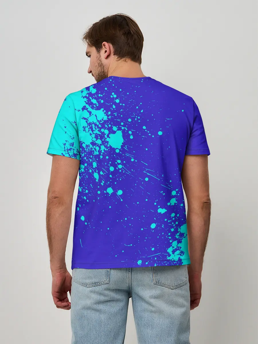 Мужская базовая футболка / UNDERTALE SANS BLUE