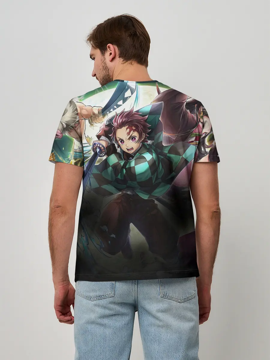 Мужская базовая футболка / КЛИНОК РАССЕКАЮЩИЙ ДЕМОНОВ