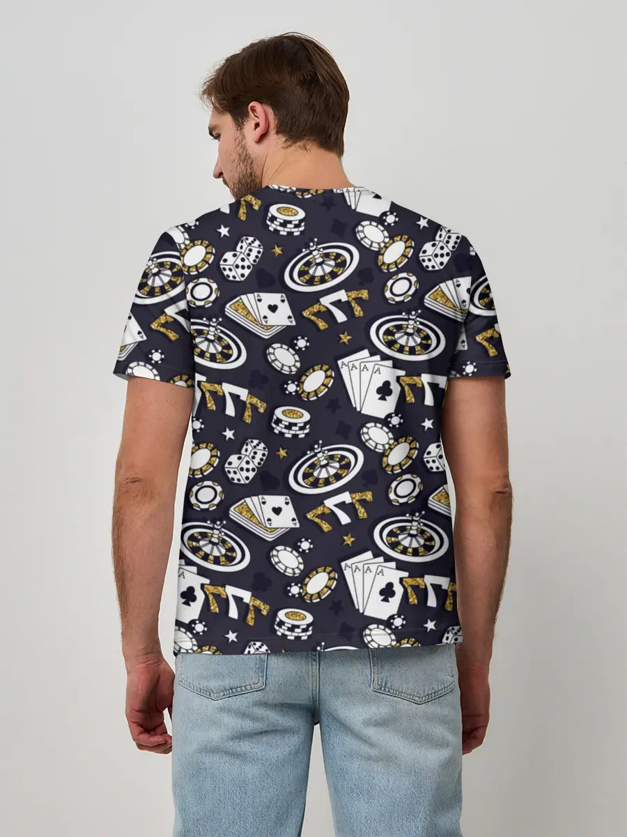 Мужская базовая футболка / Казино