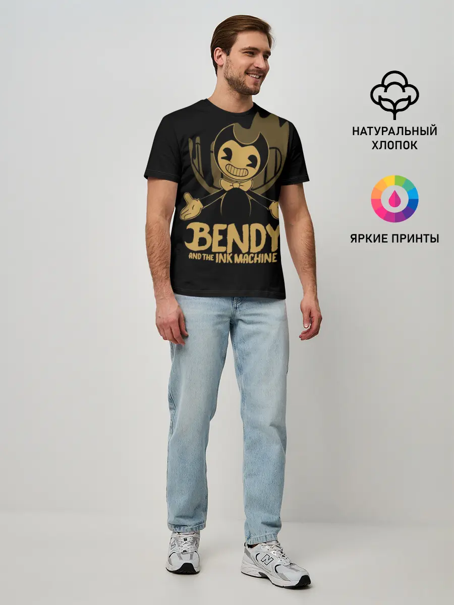 Мужская базовая футболка / Bendy and the ink machine