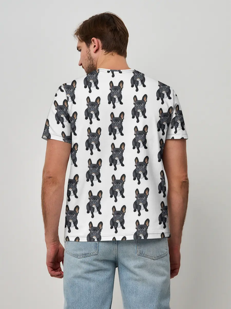 Мужская базовая футболка / Бульдожки