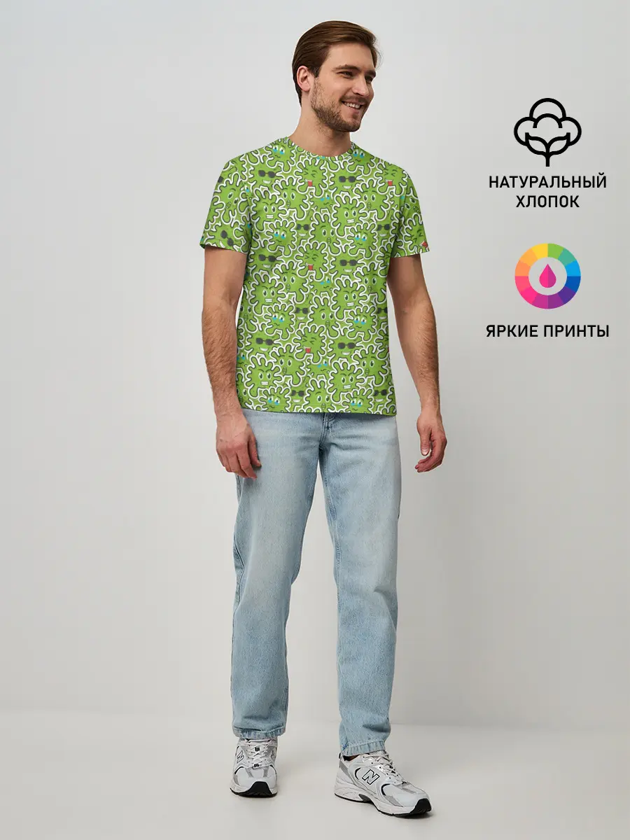 Мужская базовая футболка / КоронаВирус