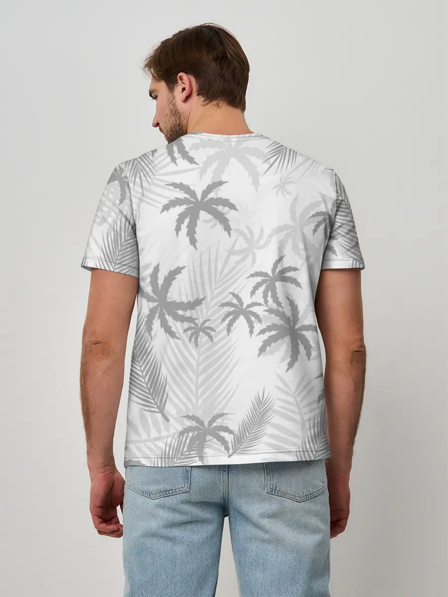 Мужская базовая футболка / ПАЛЬМЫ | ЛЕТО | TROPICAL