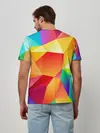 Мужская базовая футболка / Яркая мозаика