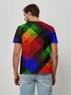 Мужская базовая футболка / Яркий геометрический узор
