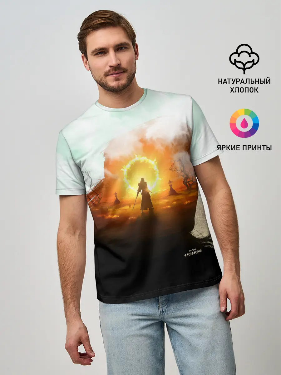 Мужская базовая футболка / For Honor Mirage