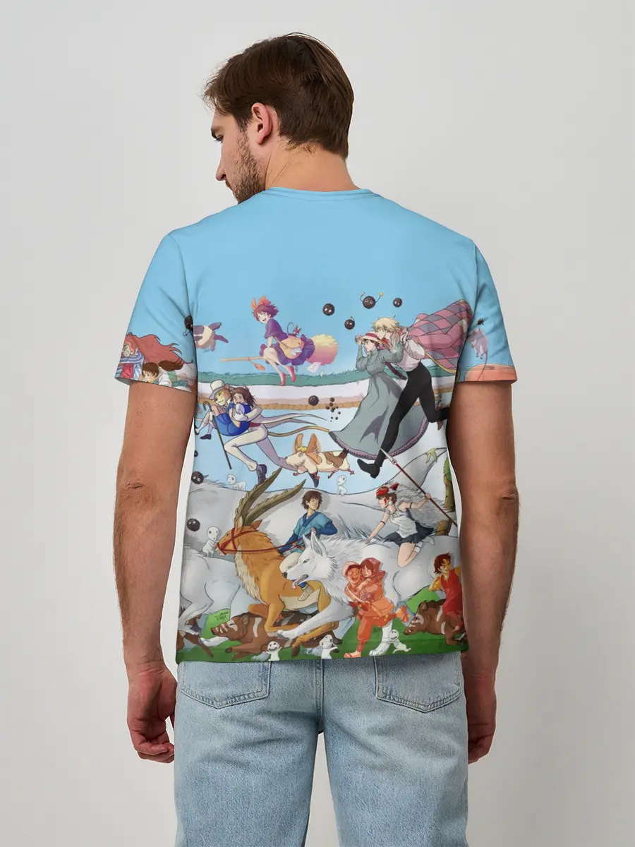 Мужская базовая футболка / Studio Ghibli