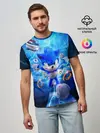 Мужская базовая футболка / SONIC | СИНИЙ ЁЖ