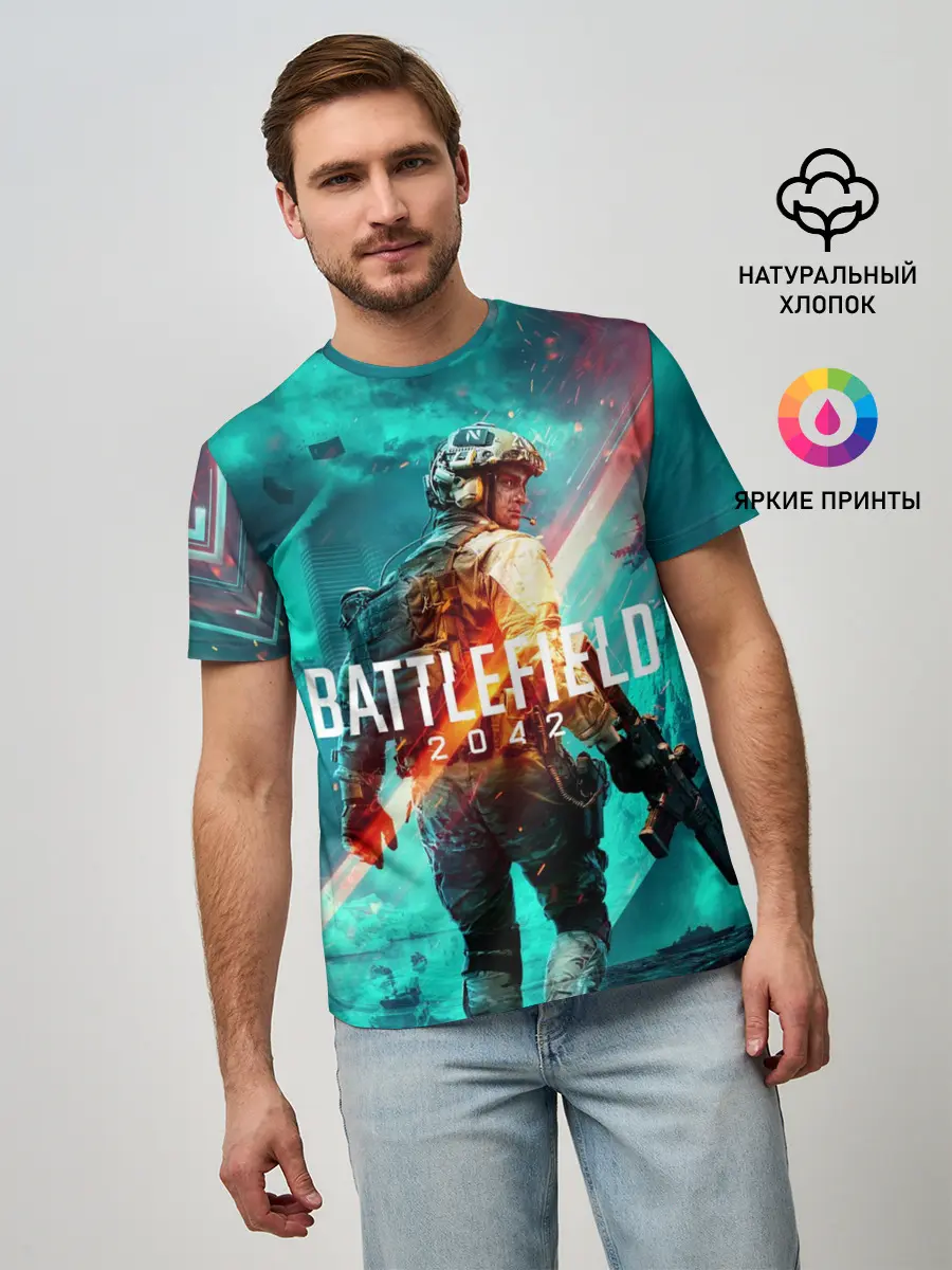 Мужская базовая футболка / Battlefield 2042