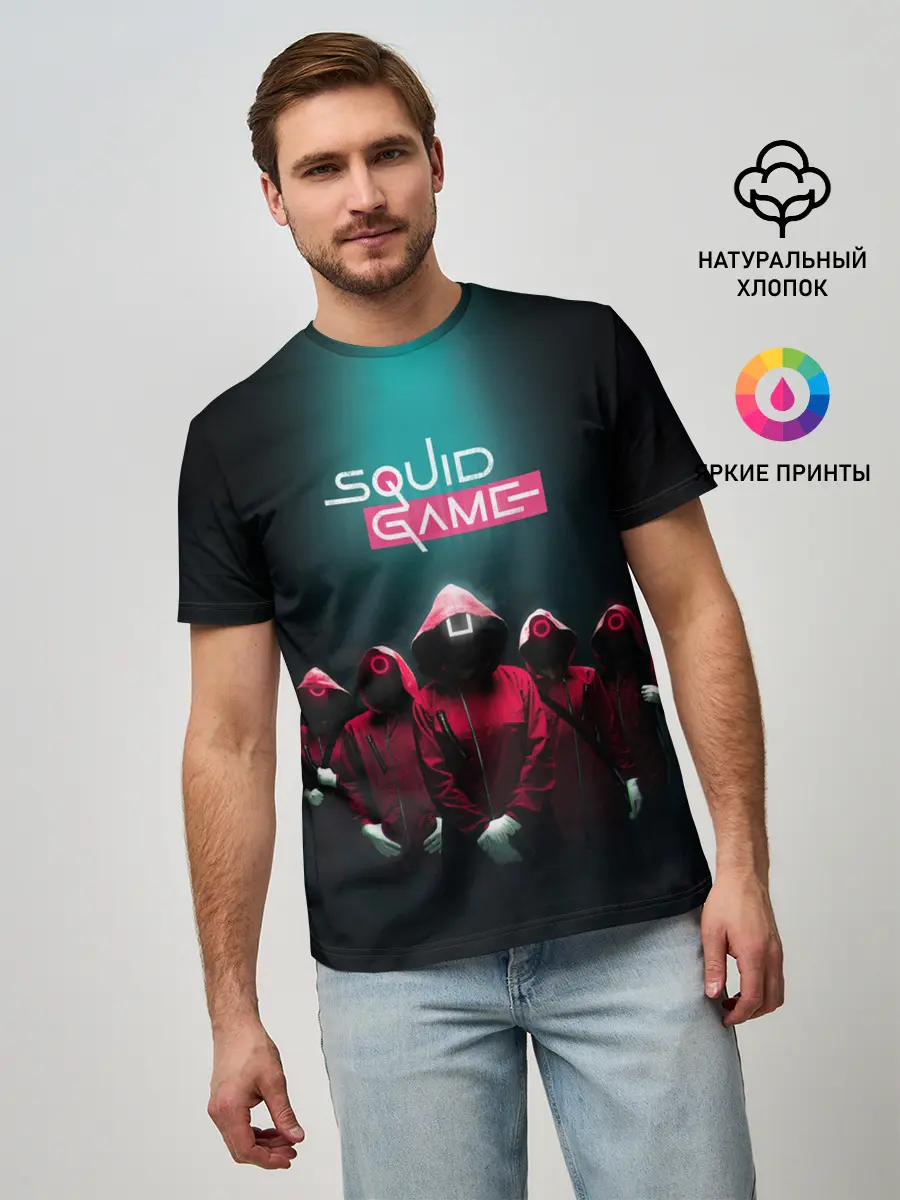 Мужская базовая футболка / Беспощадный Кальмар