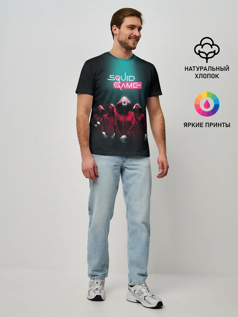 Мужская базовая футболка / Беспощадный Кальмар