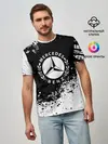 Мужская базовая футболка / Mercedes abstract sport