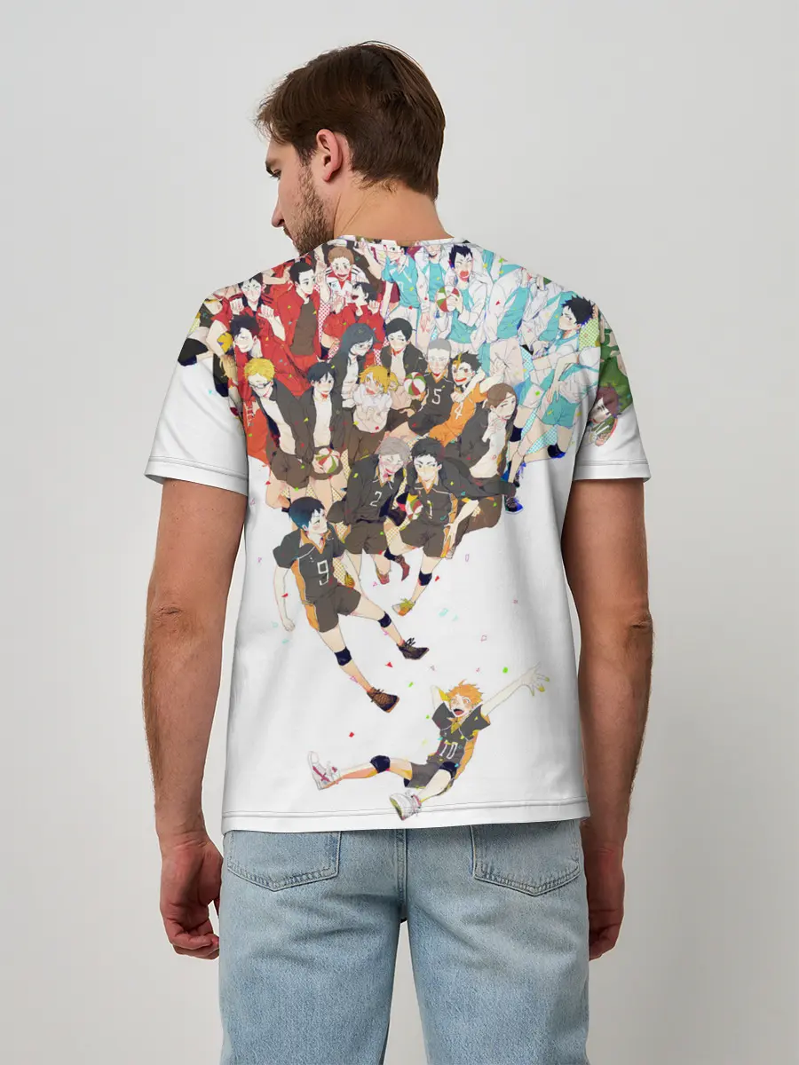 Мужская базовая футболка / Все герои Haikyuu