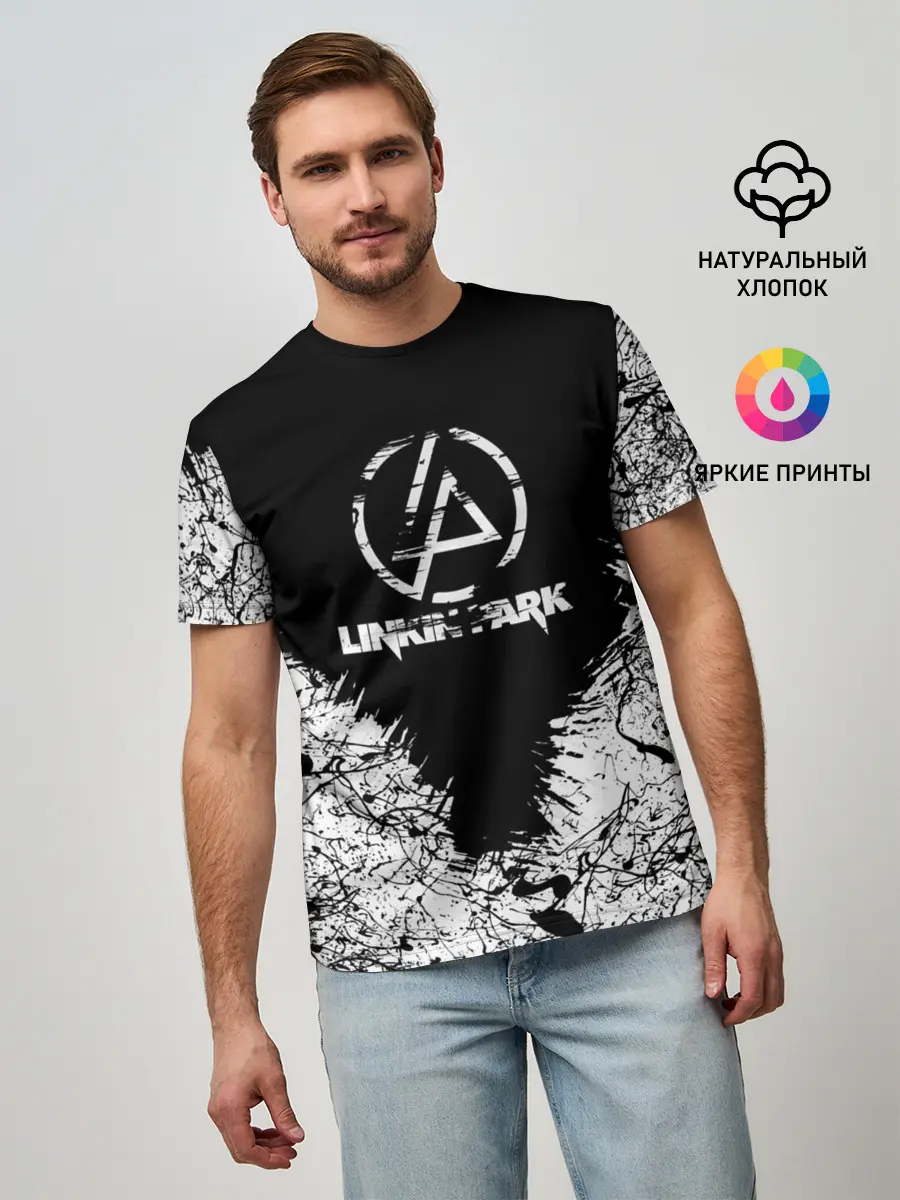 Мужская базовая футболка / Linkin Park #1