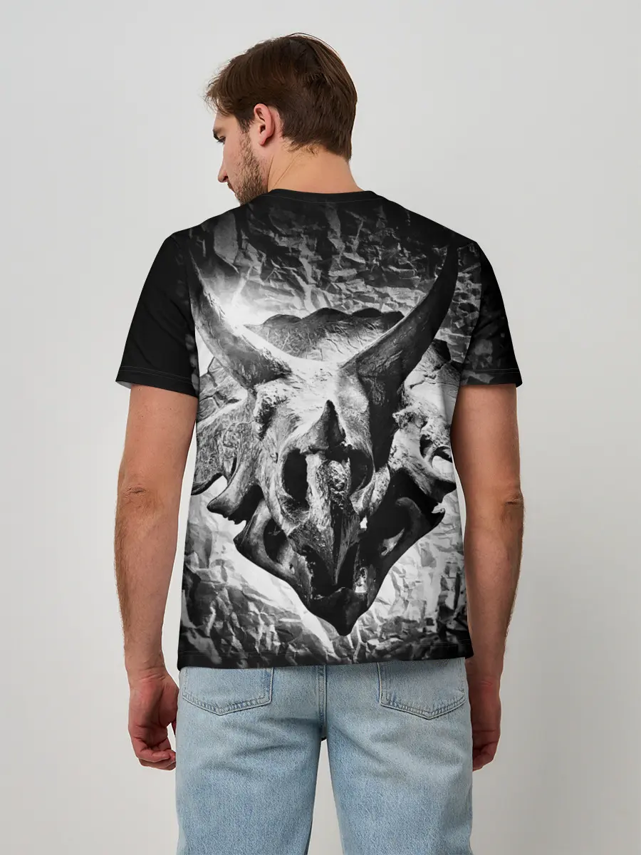 Мужская базовая футболка / Трицератопс | Динозавр