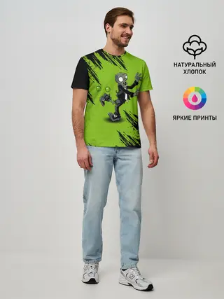Мужская базовая футболка / Plants vs. Zombies