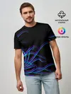 Мужская базовая футболка / Неоновые Щупальцы